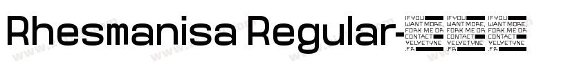 Rhesmanisa Regular字体转换